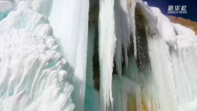 青海门源:冬日岗什卡雪峰景色壮美