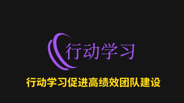 行动学习促进高绩效团队建设