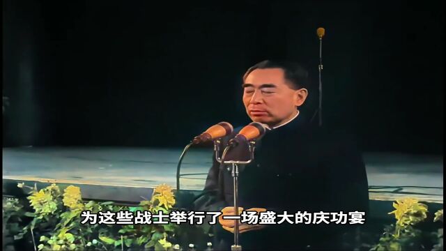 1958年的珍贵影像,周总理罕见的在庆功宴中喝醉了酒!