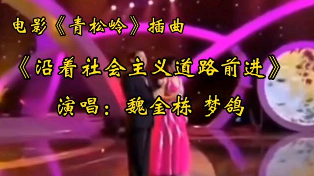 电影《青松岭》插曲《沿着社会主义大道奔前方》魏金栋梦鸽演唱 歌声欢乐轻快 优美动听感人肺腑!