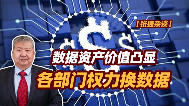 【张捷杂谈】数据资产价值凸显各部门权力换数据