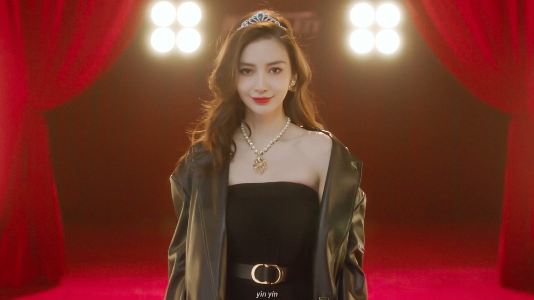 angelababy美图小酒窝