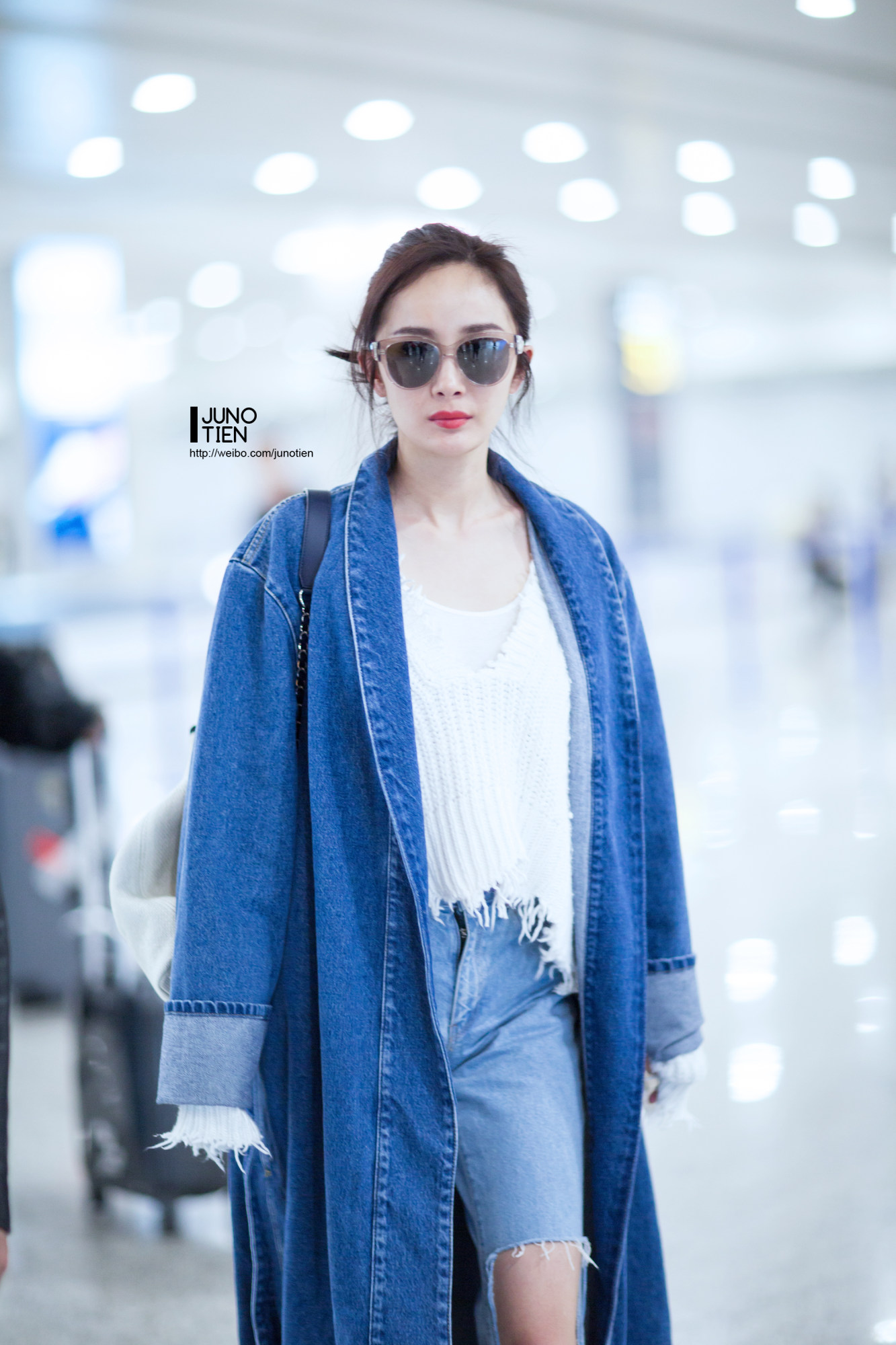 【杨幂】考古 机场私服秀 晚安啦!我的宝贝