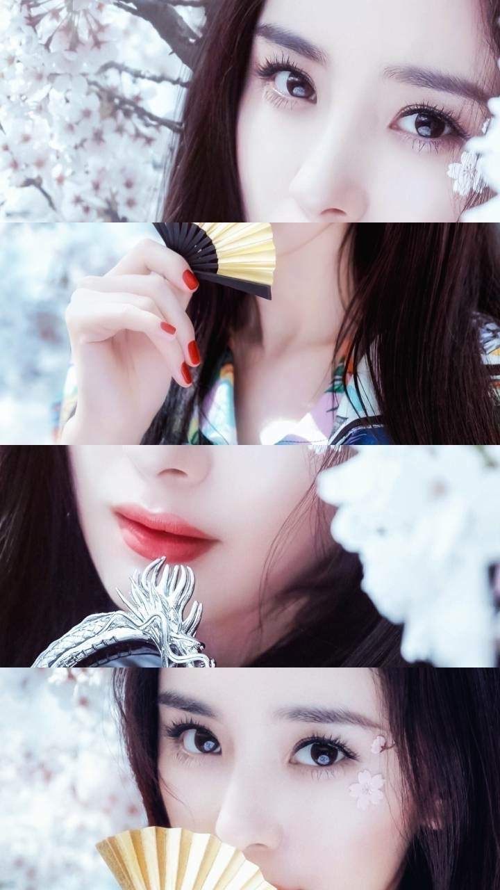 杨幂美图樱花美人