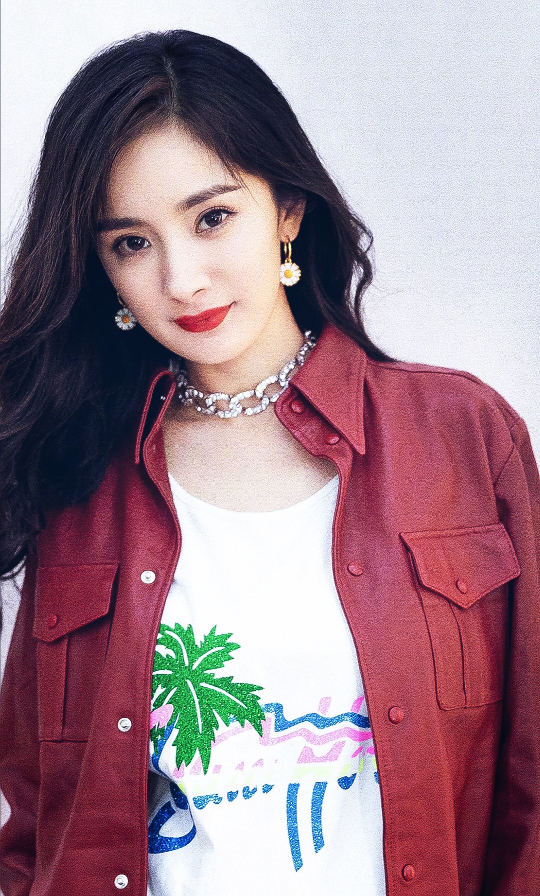 杨幂美图清清凉风吹入你的发丝里