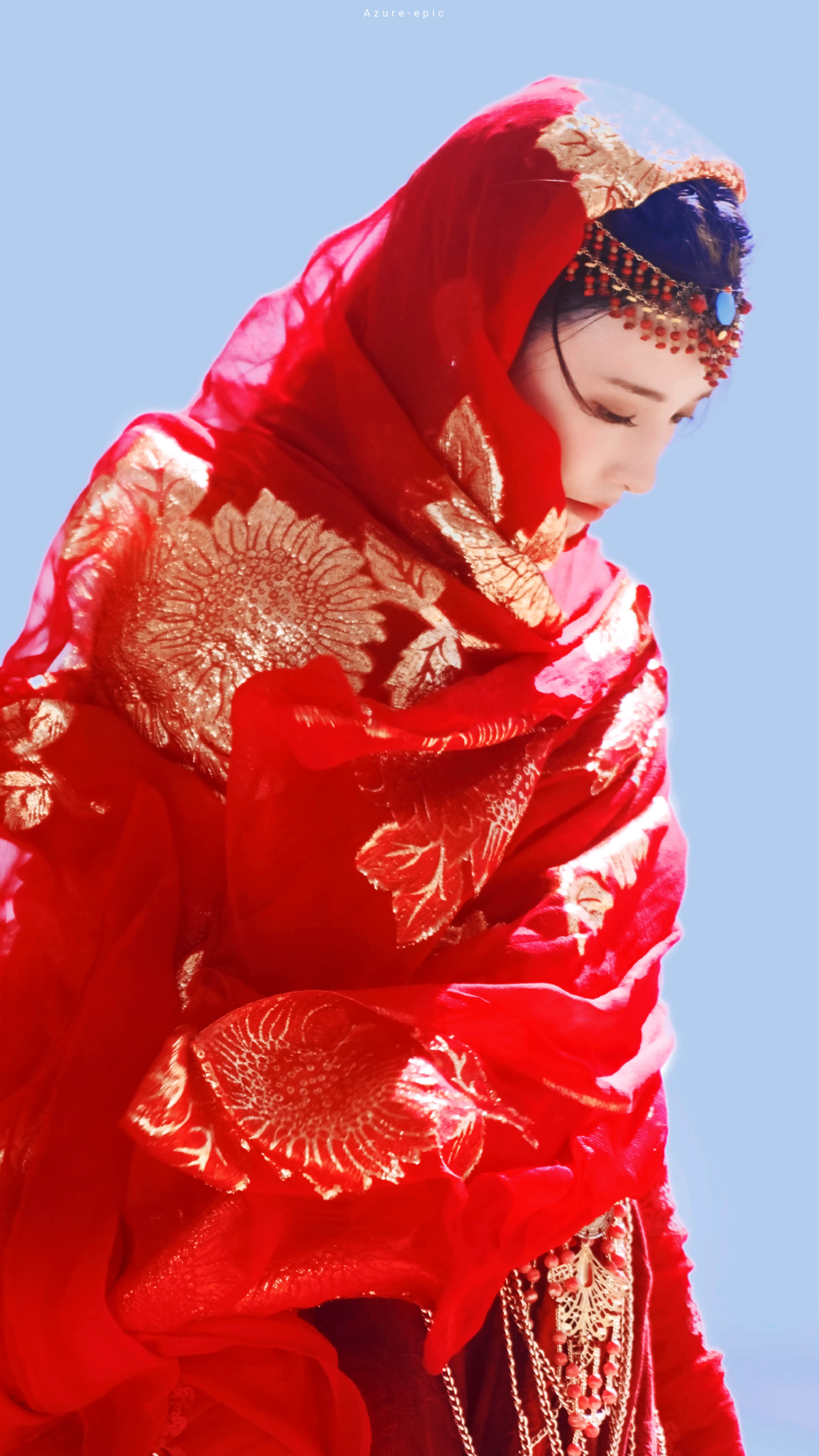 彭小苒红衣造型图片