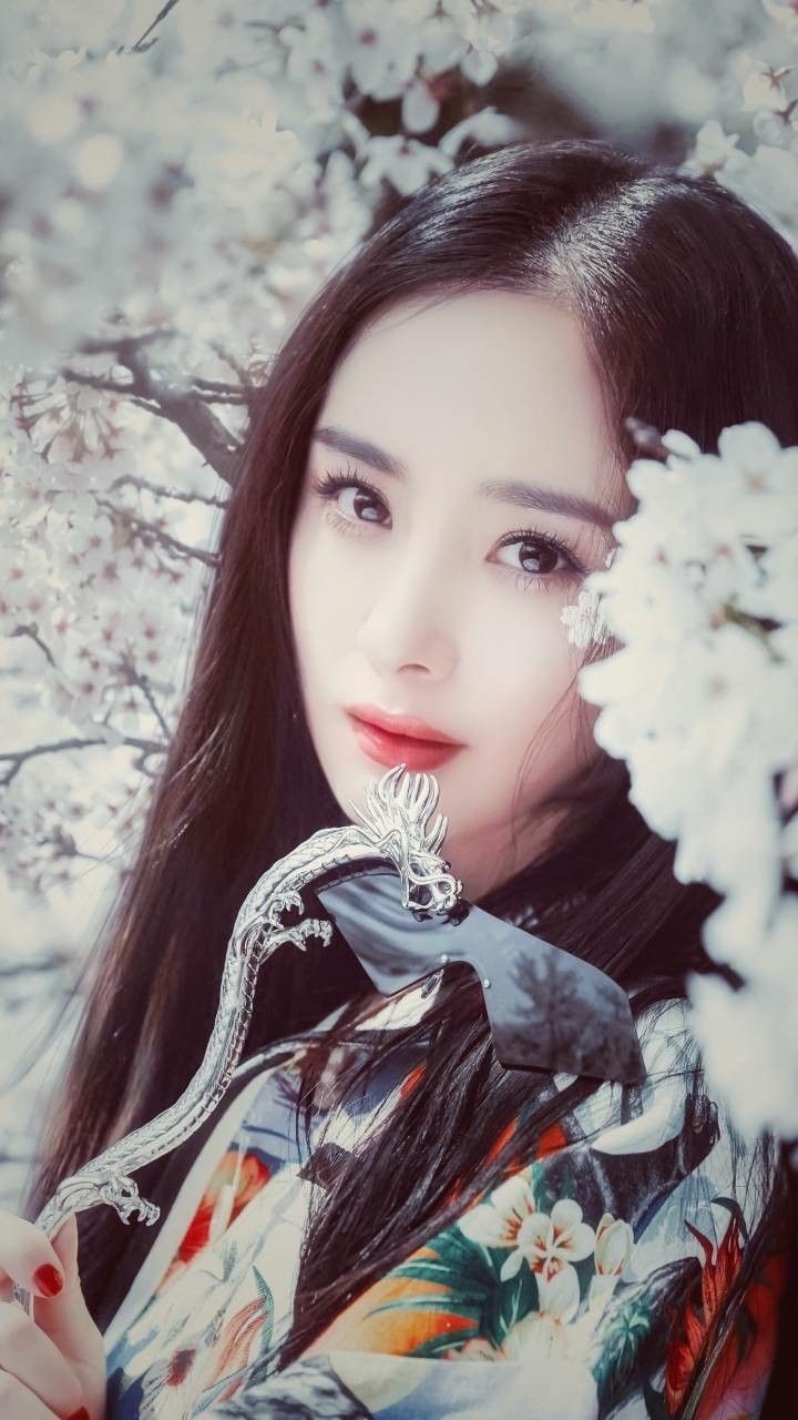 杨幂美图樱花美人