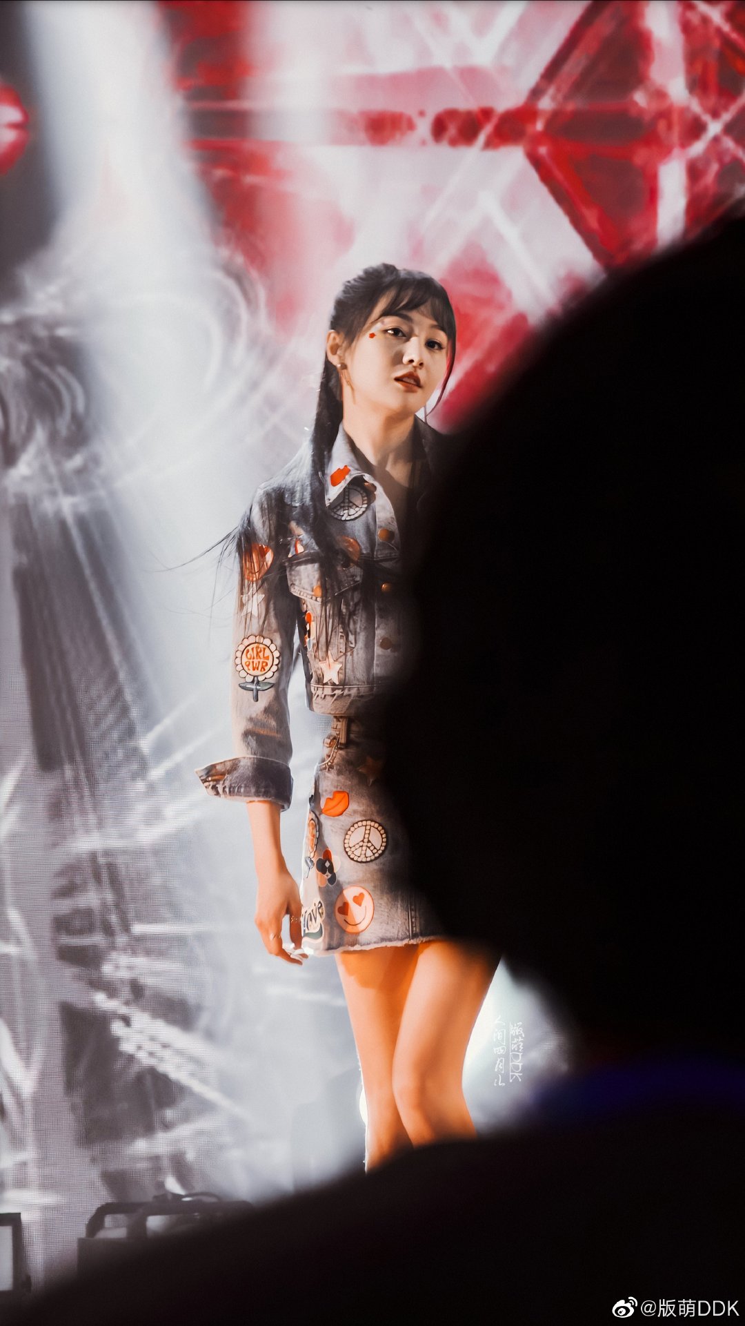 郑因有爽美图郑爽822生日会返图牛仔衣6p