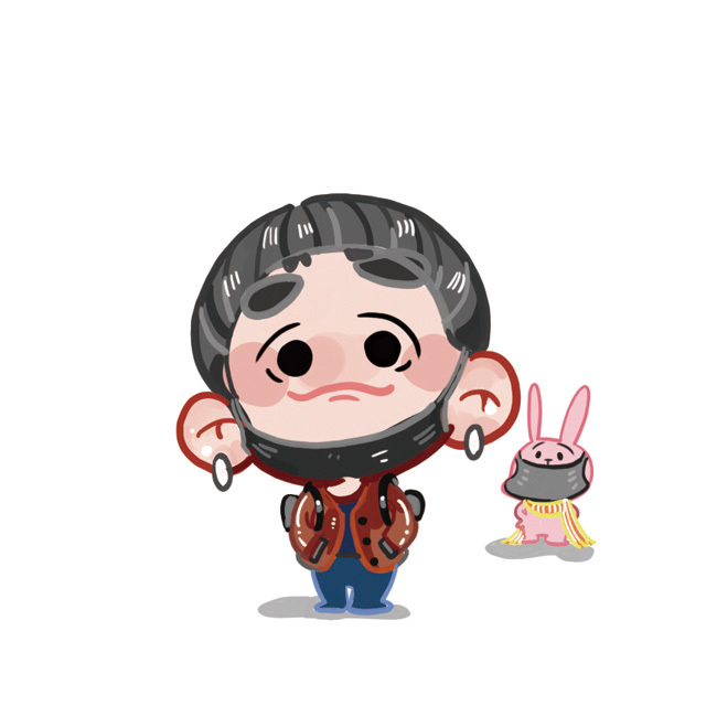 黄旭熙手绘陷入的无色茫海一瞬间