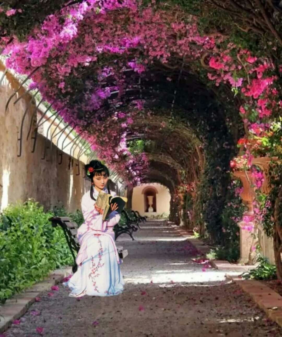 栖息在你的诗间 落座于你的心尖 陪你呼吸,到永远 #黛风梅韵,花间忆旭