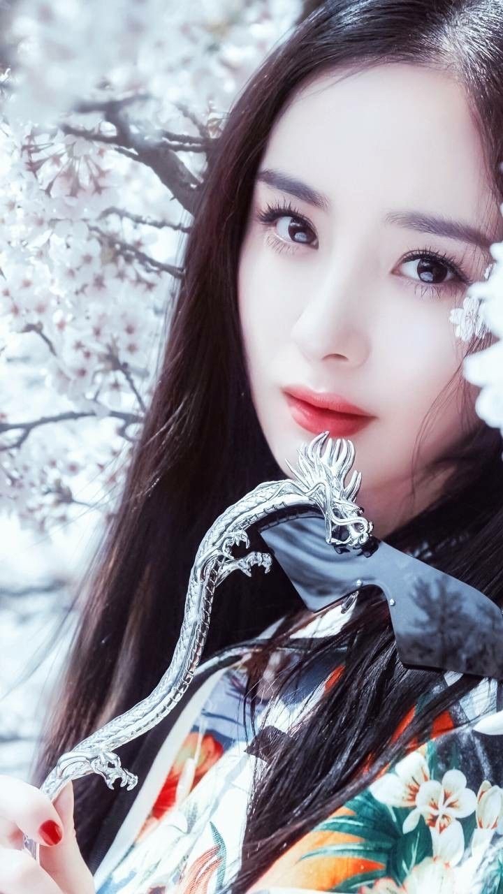 杨幂美图樱花美人