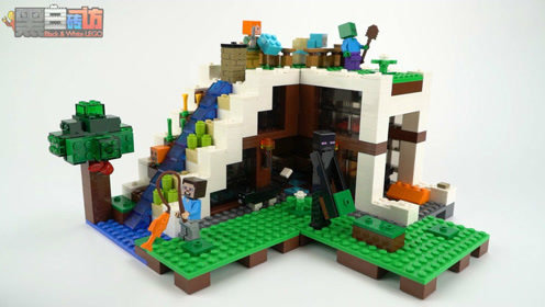 黑白评测 乐高lego mc我的世界21137山洞